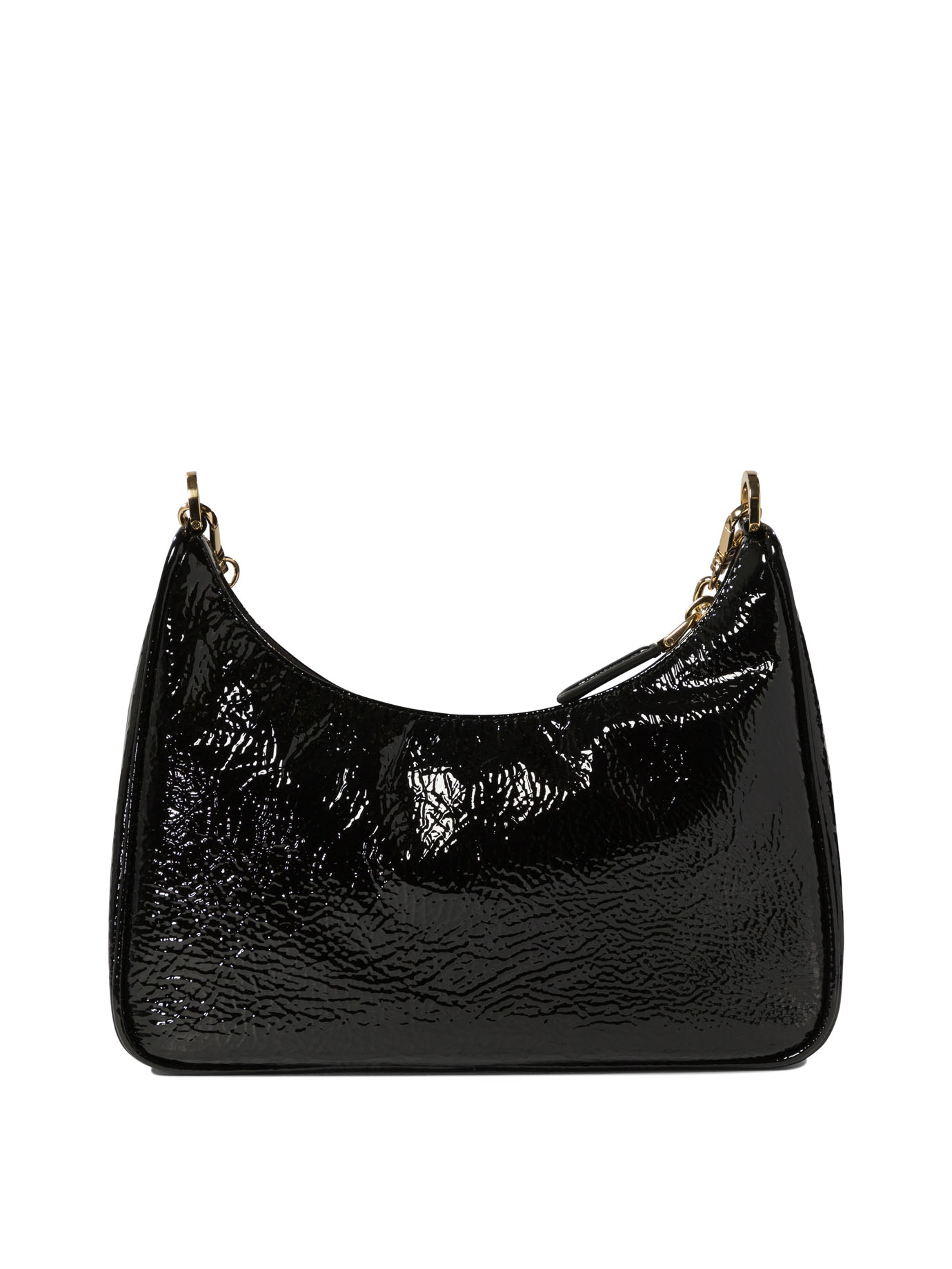 PRADA Black   Prada Re-Edition naplak patent leather mini-bag